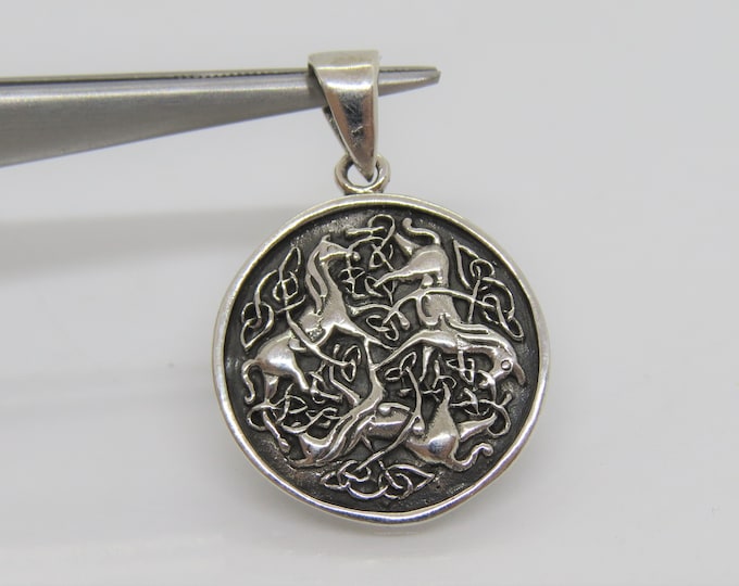 Vintage Sterling Silver Epona Horse Pendant