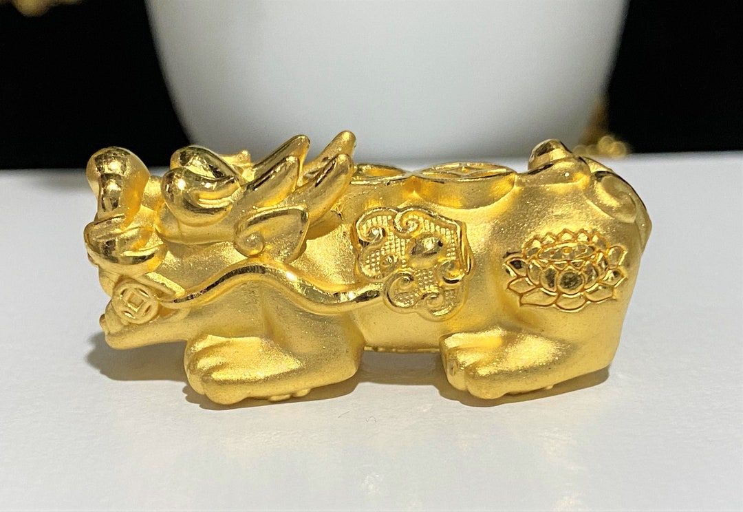 999 Real Gold Pixiu 24k Pure Gold Charms For Bracelets Gold Jewelry Parts  Fine Gold Jewelry - Beads - AliExpress