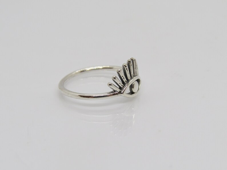 Eye Ring Size 7 Vintage Sterling Silver Evil Eye