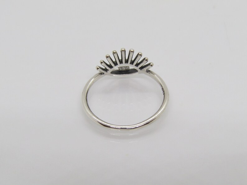 Eye Ring Size 7 Vintage Sterling Silver Evil Eye