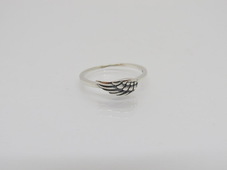 Vintage Sterling Silver Angel Wing Ring Size 7