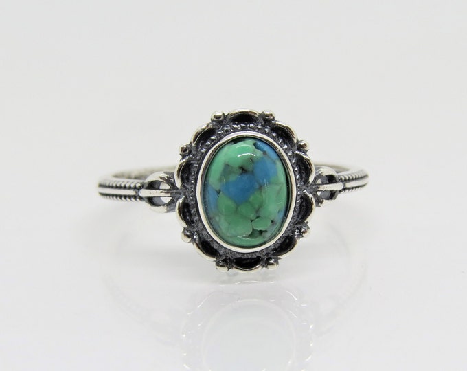 Sterling Silver Turquoise Ring Size 9