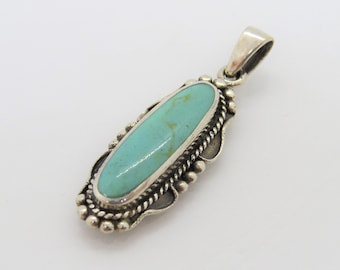 Sterling Silver Turquoise Pendant