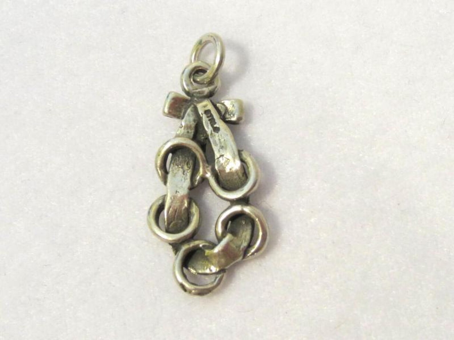 Vintage Sterling Silver Bow Ribbon Pendant Etsy