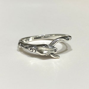 Vintage Sterling Silver Snake Ring Size 7