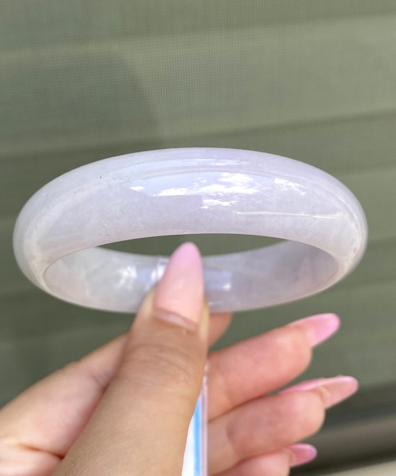 Translucent Natural Lavender, White Jadeite Jade … - image 5