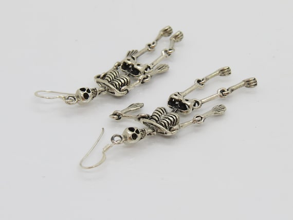 Vintage Sterling Silver Skeleton With Moving Limb… - image 2