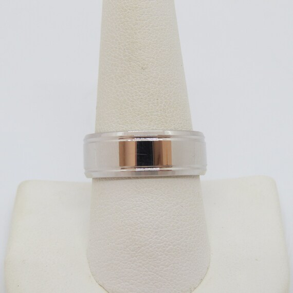 Vintage Sterling Silver Wedding Band Ring Size 9 View 5