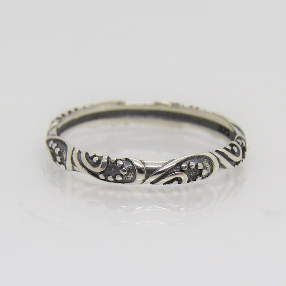 Vintage Sterling Silver Band Ring Size 5