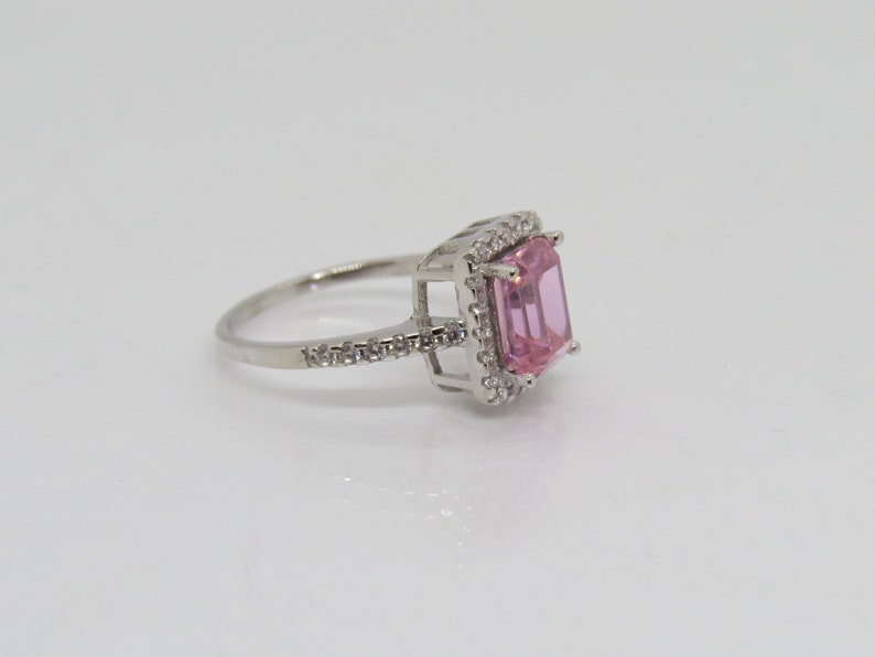 V3 Jewelry Sterling Silver with Natural Mercury Opal Topaz and White Topaz Halo Ring main image 1