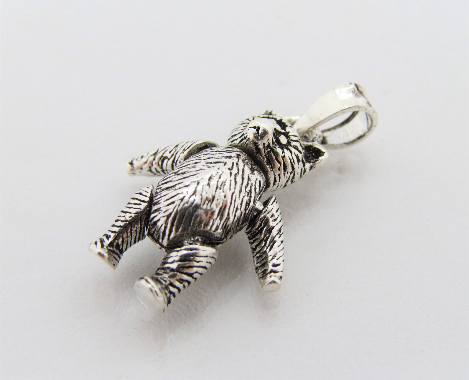 Vintage Sterling Silver Moveable Bear Charm Pendant Etsy