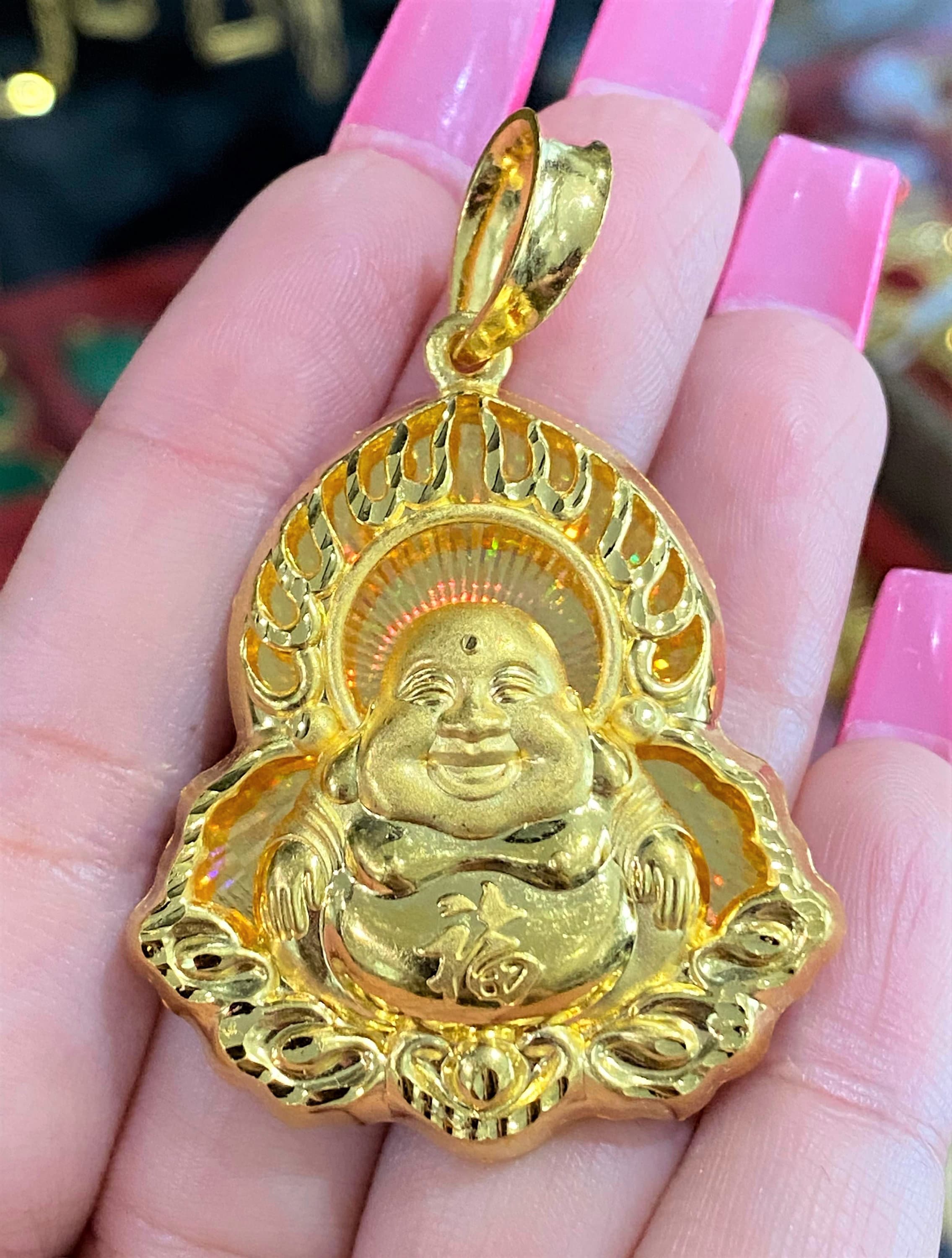 Laughing buddha locket sale