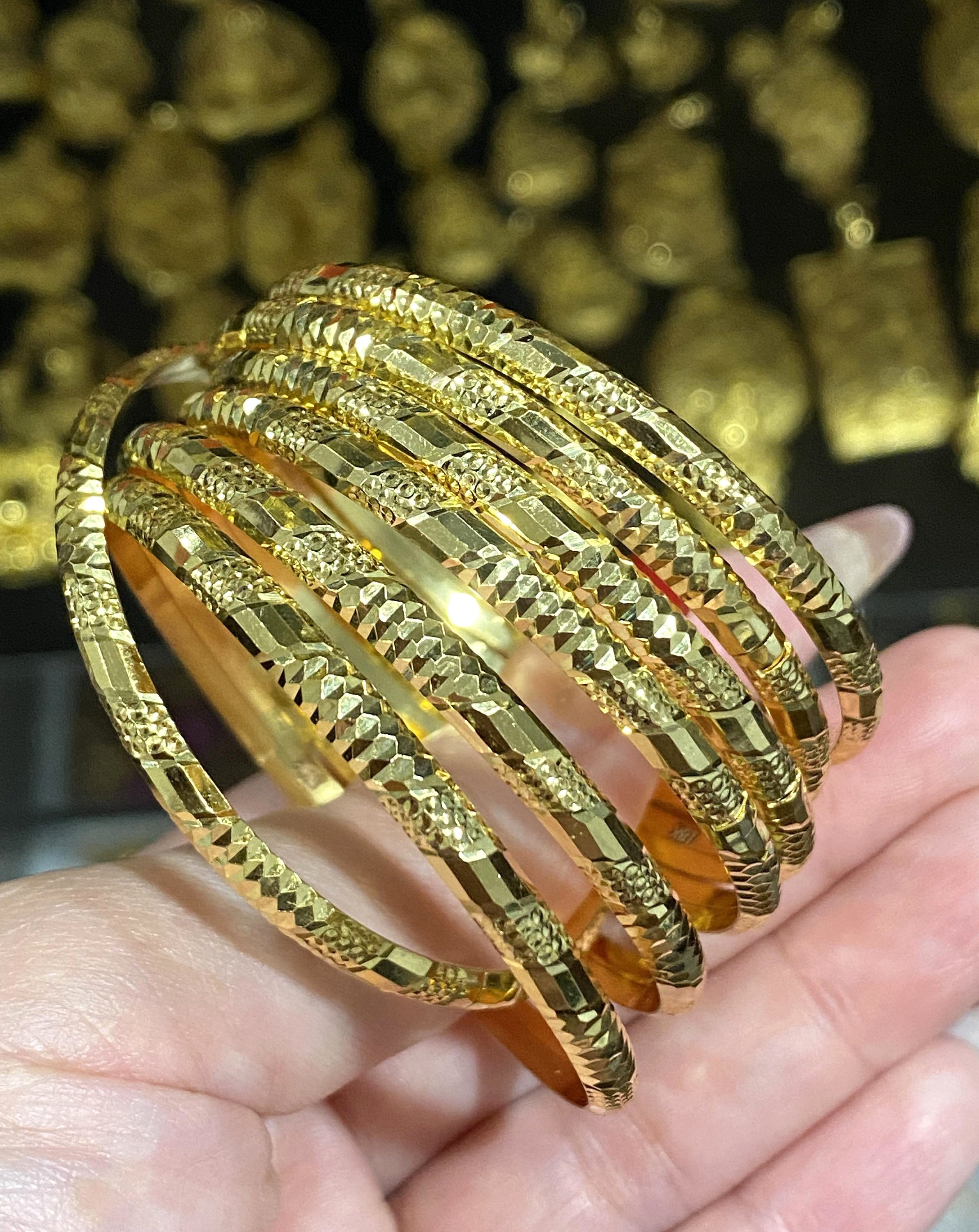 Ameri VINTAGE SAND LIKE BANGLE ゴールド バングル
