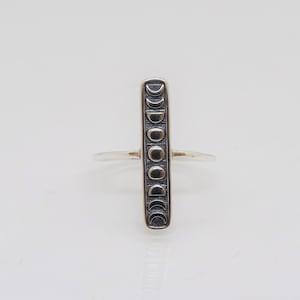 Sterling Silber Mond Phasen Ring Größe 6