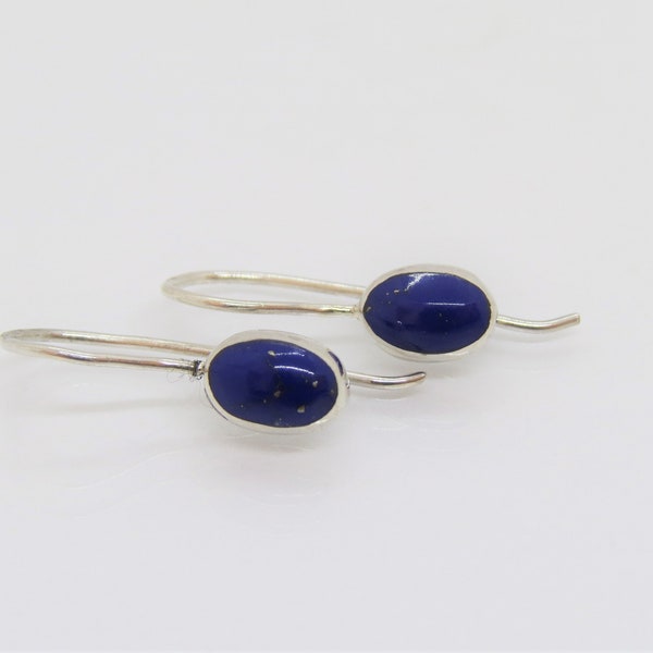 Vintage Sterling Silver Lapis Lazuli Earrings