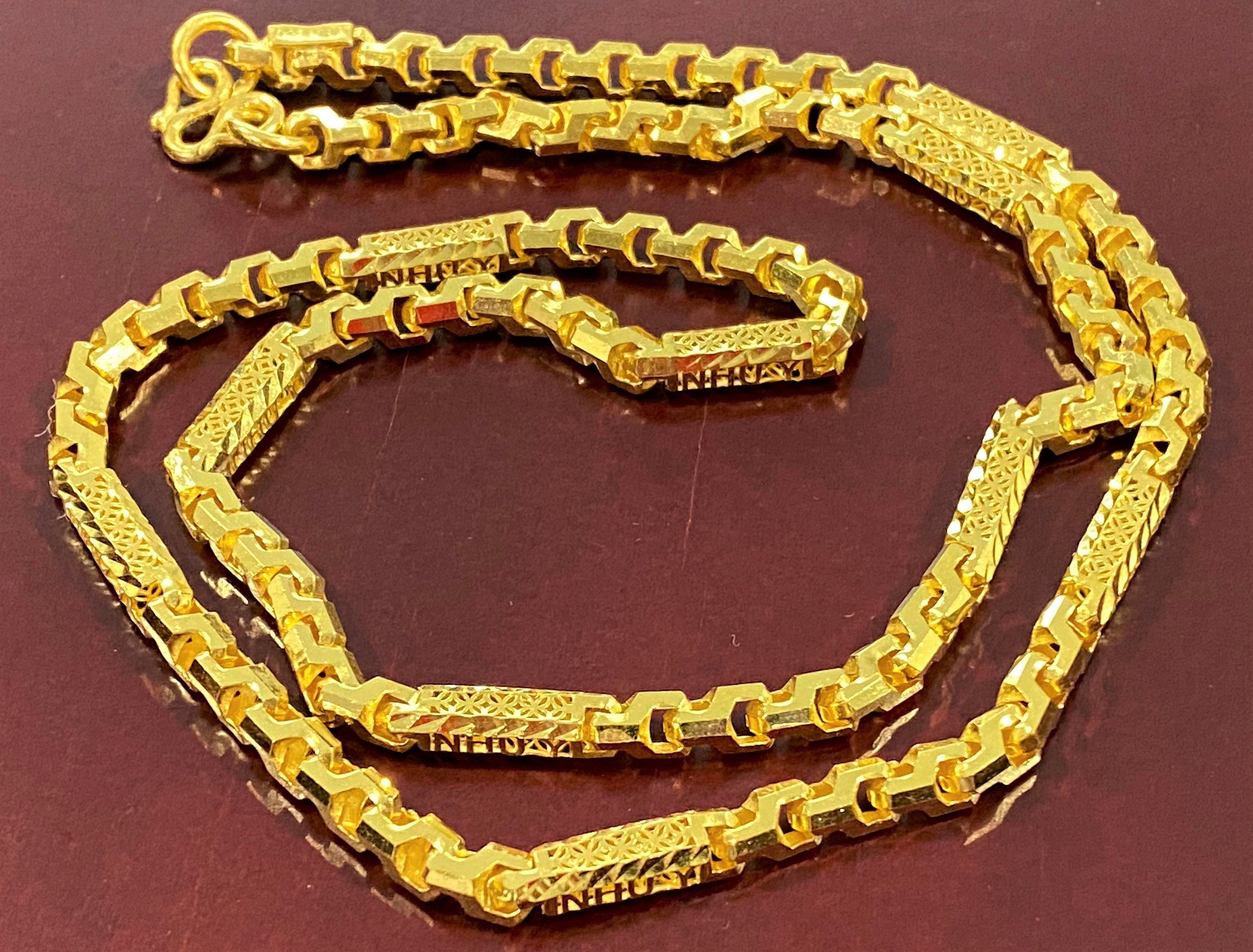 LOUIS VUITTON Collier Uncle John Art Deco Gold plated Gold Necklace 30 –  BRANDSHOP-RESHINE