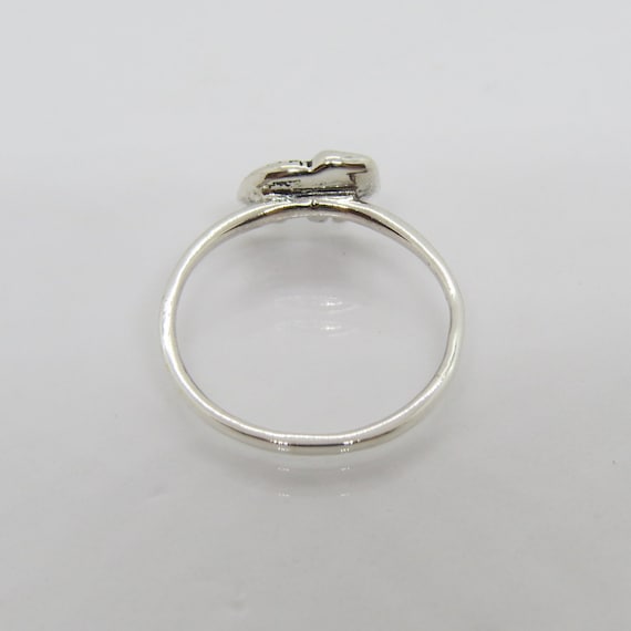 Vintage Sterling Silver Elephant Ring Size 7 - image 2