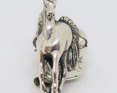 Vintage Sterling Silver Horse Ring Size 7,8,9 - Etsy