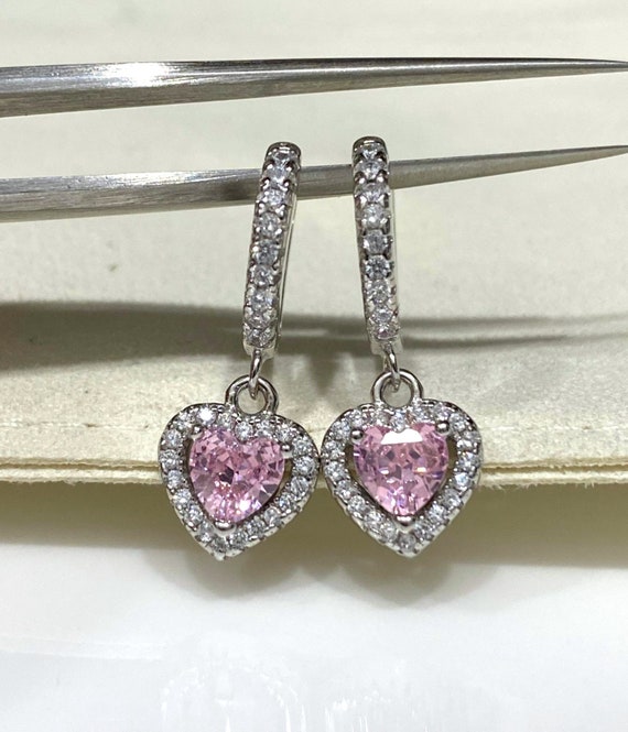 Vintage Sterling Silver Pink Sapphire & White Topa