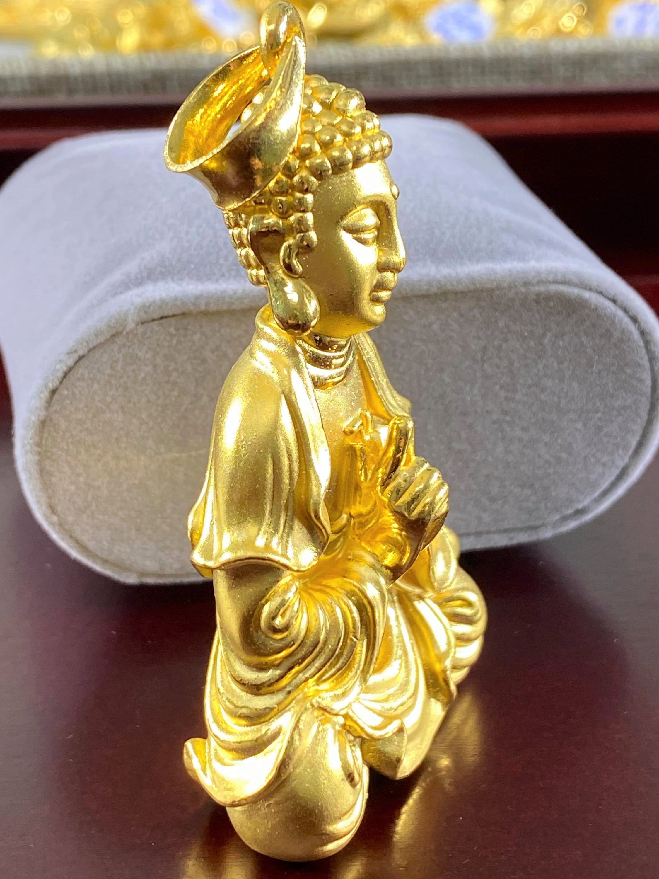 24K 9999 Pure Gold 3D BUDDHA Vintage Pendant. 20.8grams - Etsy 24K 9999 Pure Gold 3D BUDDHA Vintage Pendant. 20.8grams - Etsy