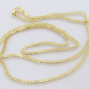 Vintage 14K Solid Yellow Gold Cuban Link Chain Necklace 20'' - Etsy