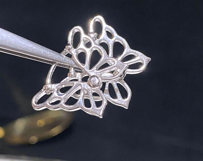 Sterling Silver Butterfly Earrings