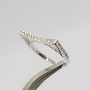 Vintage Sterling Silver White Topaz Ring Size 7
