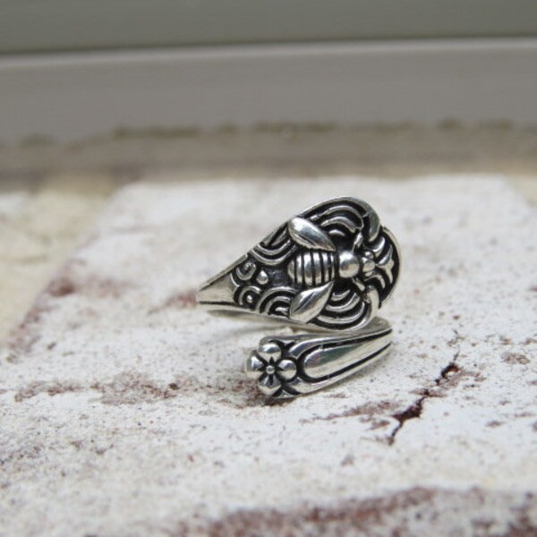 Bee Spoon Ring - Etsy