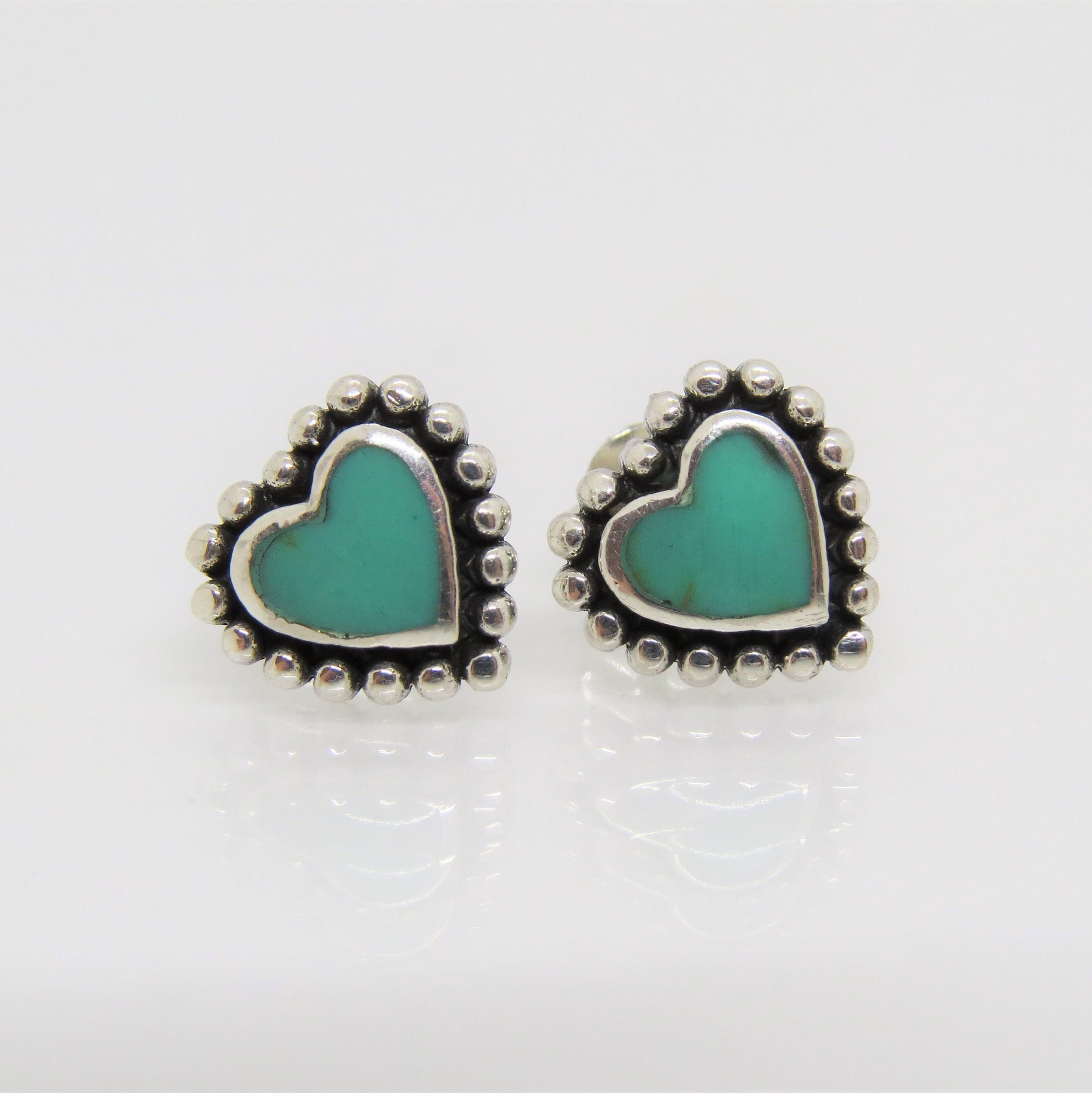 The LV Heart Shaped Earrings – The Turquoise Pistol