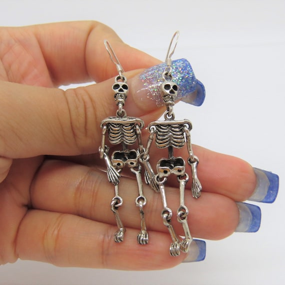 Vintage Sterling Silver Skeleton With Moving Limb… - image 6