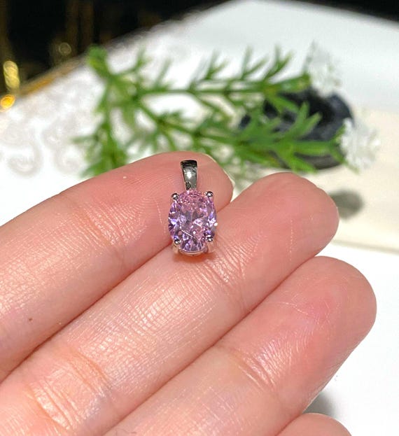 Pendentif Argent 925 Avec Améthyste, Saphir Rose Et Opale Rose - Neuf Avec étiquettes
