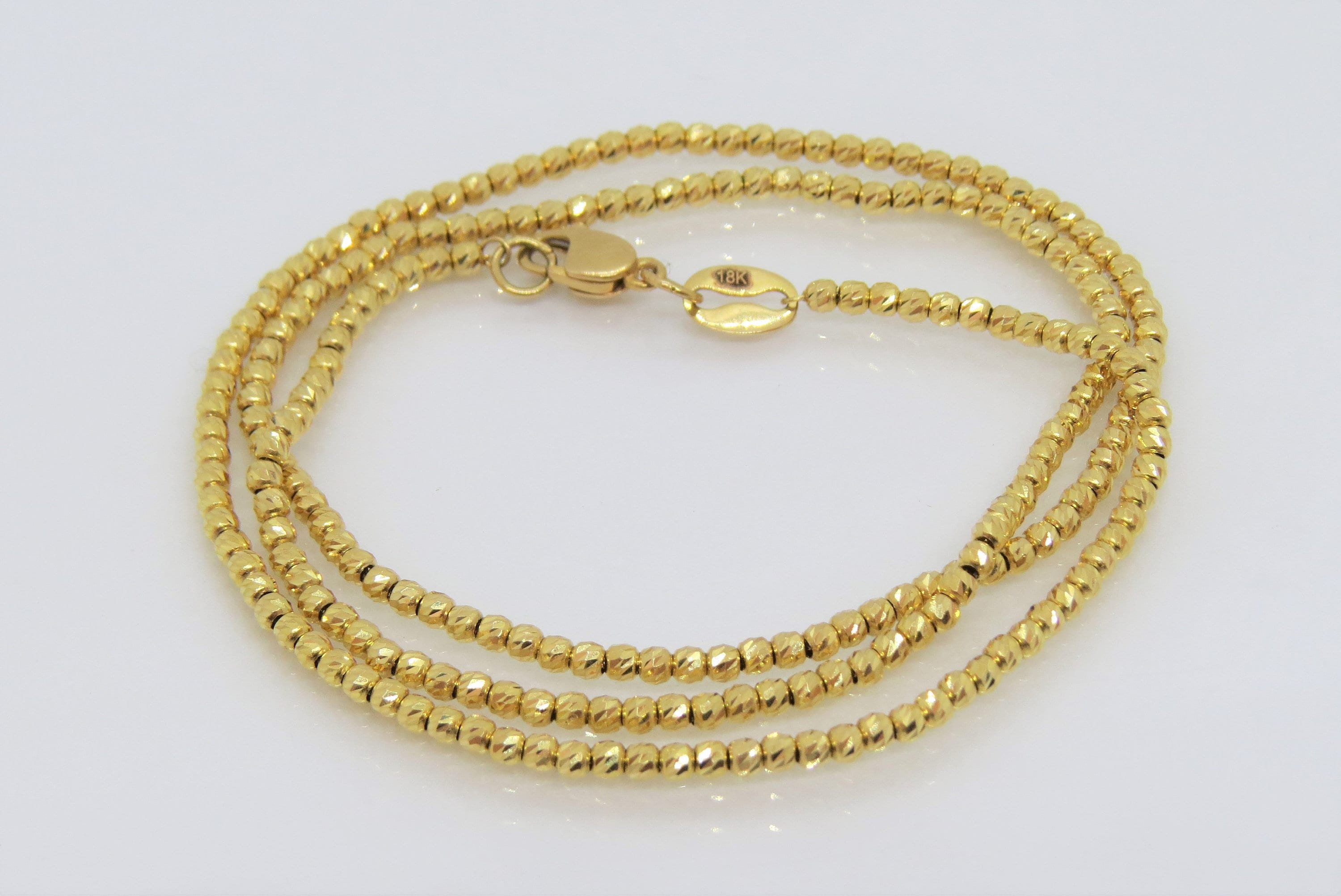 15 Year Anniversary Persevere Yellow Classic Ball Chain Necklace, Gold