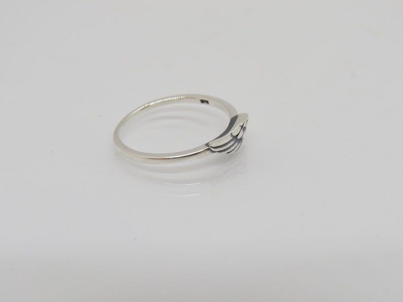Vintage Sterling Silver Angel Wing Ring Size 7