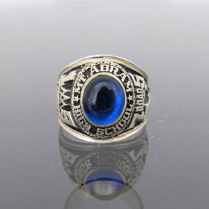 MASOP Stainless Steel Men's Sky Blue Ring - Size 8-15, High Polish, 316L Steel, 2cm Width