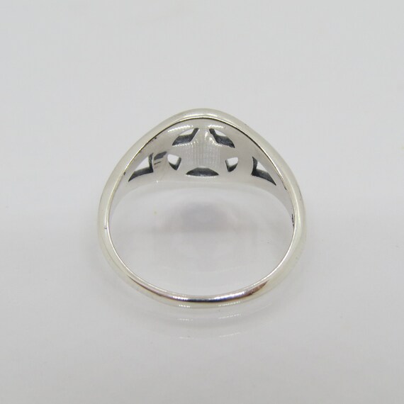 Vintage Sterling Silver Star Ring Size 7 - image 2