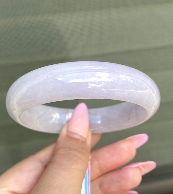 Translucent Natural Lavender, White Jadeite Jade … - image 6