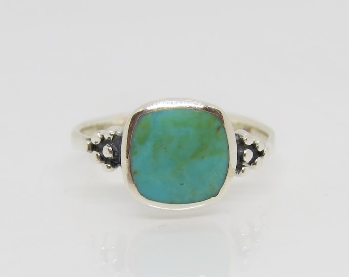 Sterling Silver Turquoise Ring Size 10