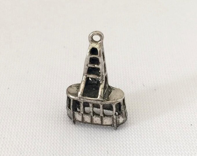Antique Vintage Sterling Silver 3D Charm Pendant