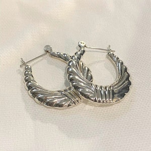 Vintage silver earrings main image 1