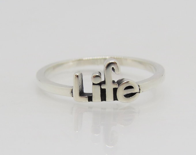 Sterling Silver Life Ring Size 7.
