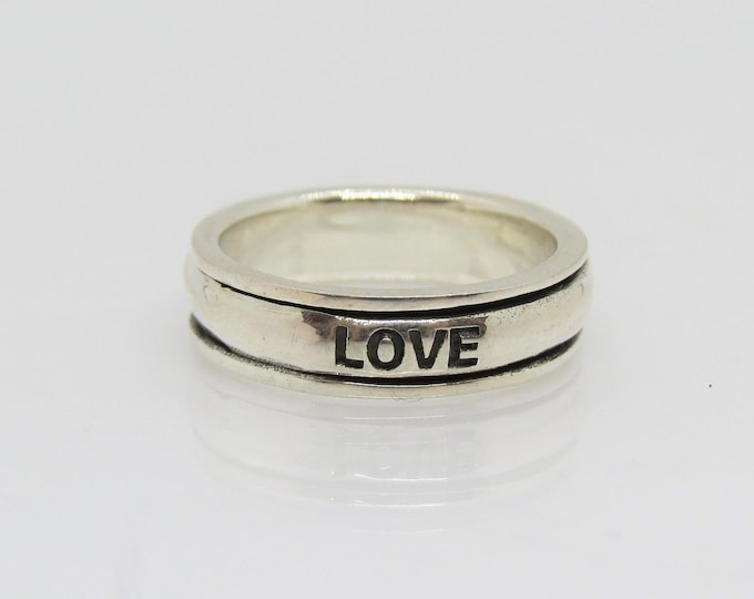 Vintage Sterling Silver Band Ring Size 10
