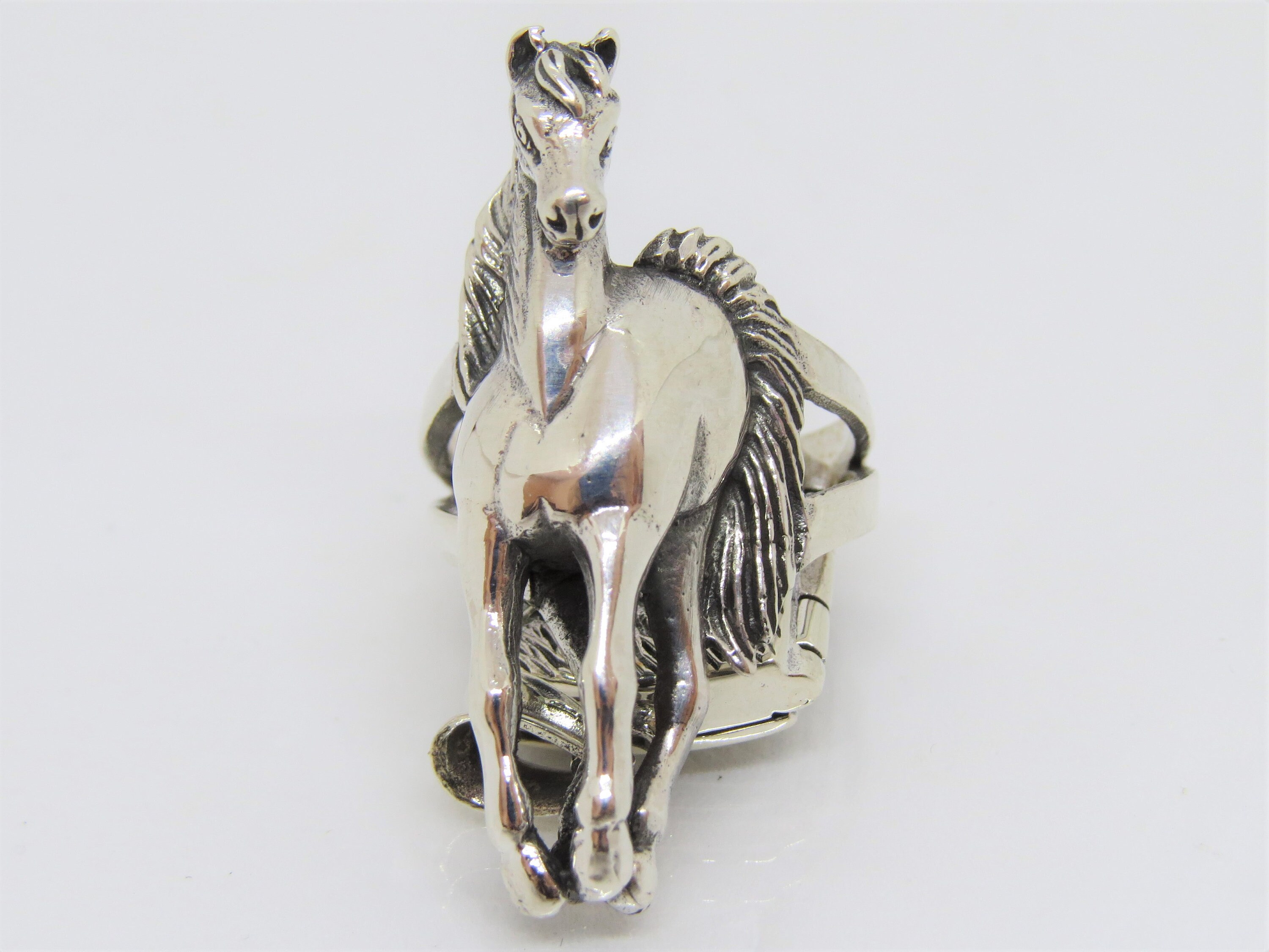 Sterling Silver Horse Heart Ring