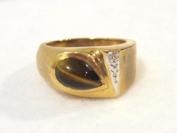 10k tiger eye ring deals