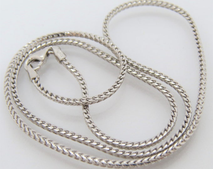Vintage Italian Sterling Silver Link Chain 16''
