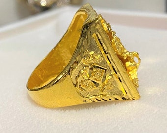 R.ALAGAN/ENGRAVED RING