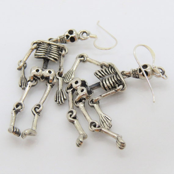 Vintage Sterling Silver Skeleton With Moving Limb… - image 5