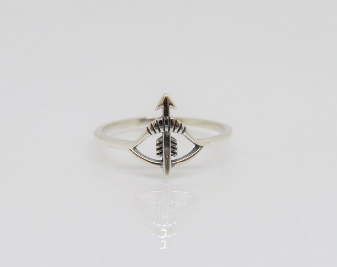 Vintage Sterling Silver Arrow Ring Size 7