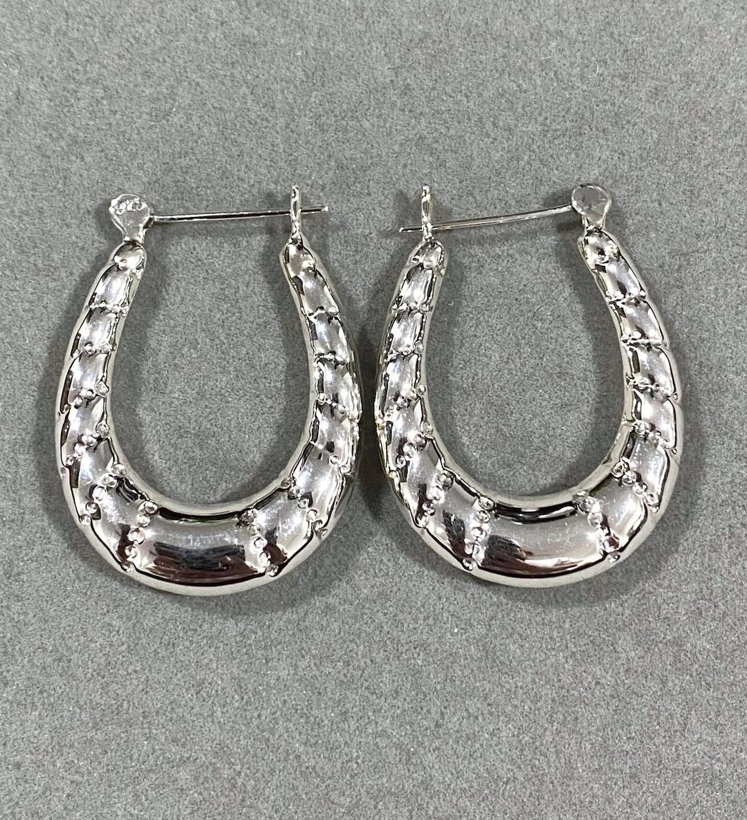Vintage Gold And Silver Hoop Earrings