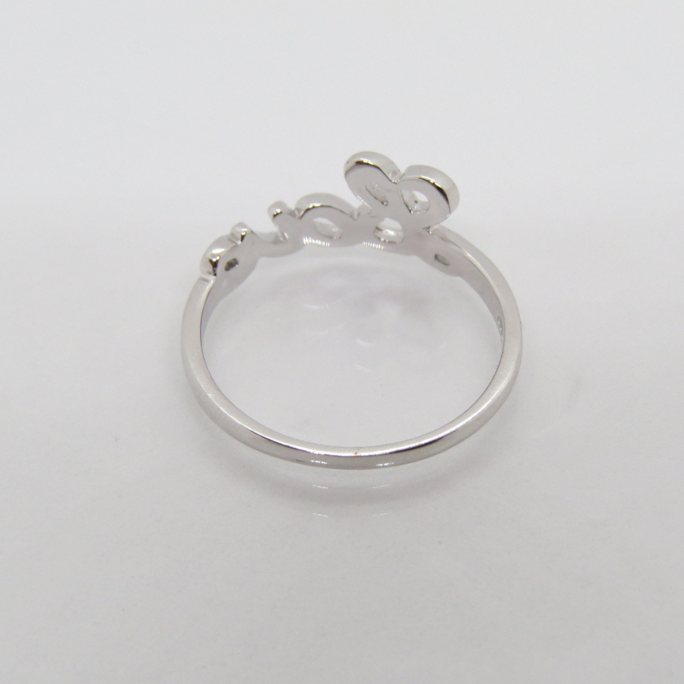 堅実な究極の Love Silver Sterling Vintage Ring Etsy - 7 Size アクセサリー