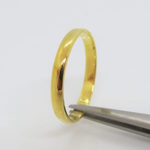 Vintage 18K Solid Yellow Gold Wedding Band Ring Size 6,7,8,9